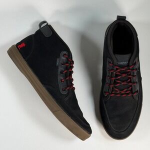 Chrome Industries Peshka Mens 10 Black/Gum Mid Canvas Lace-Up Sneakers Huckberry